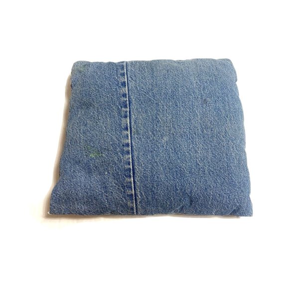 Vintage Custom Jean Accent Pillow 80s 70s Rare Rustler Jeans USA Unique Handmade - Picture 5 of 6